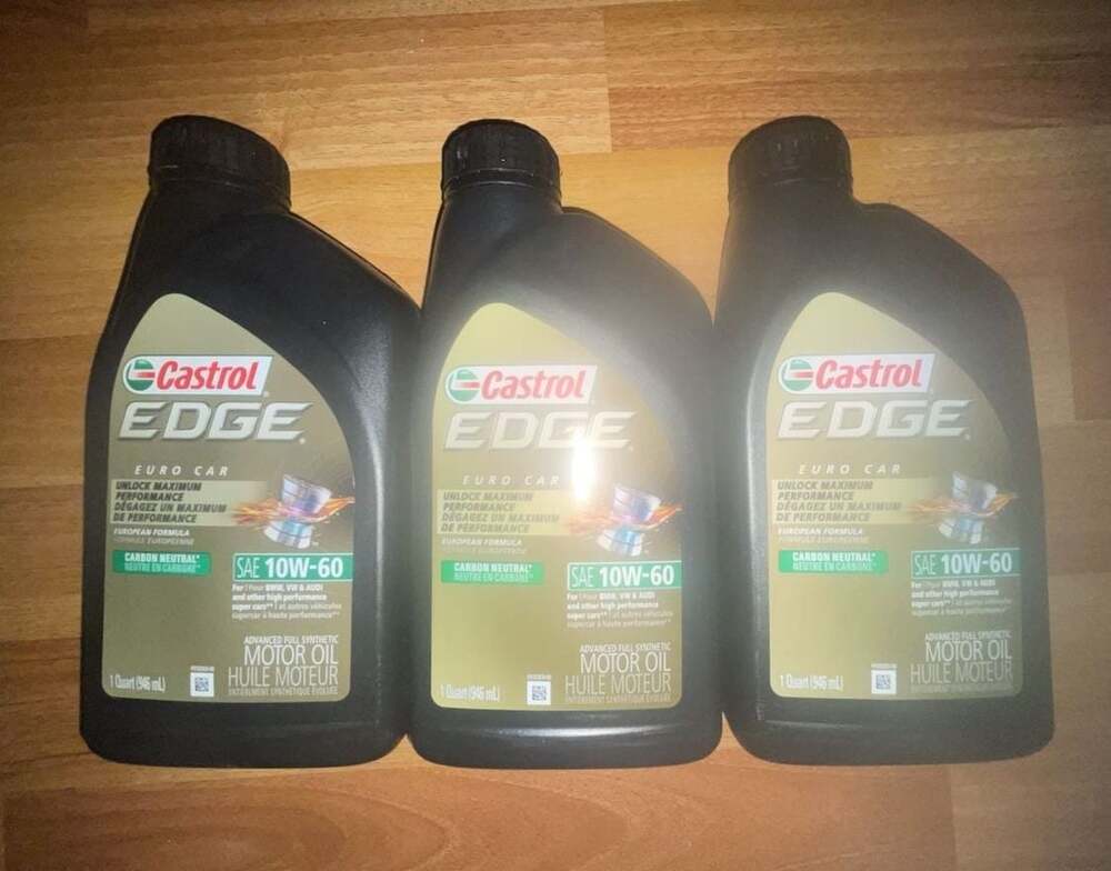 Castrol Edge Euro Car SAE 10W-60 Advanced Full Synthetic Motor Oil (3-Pack of 1-